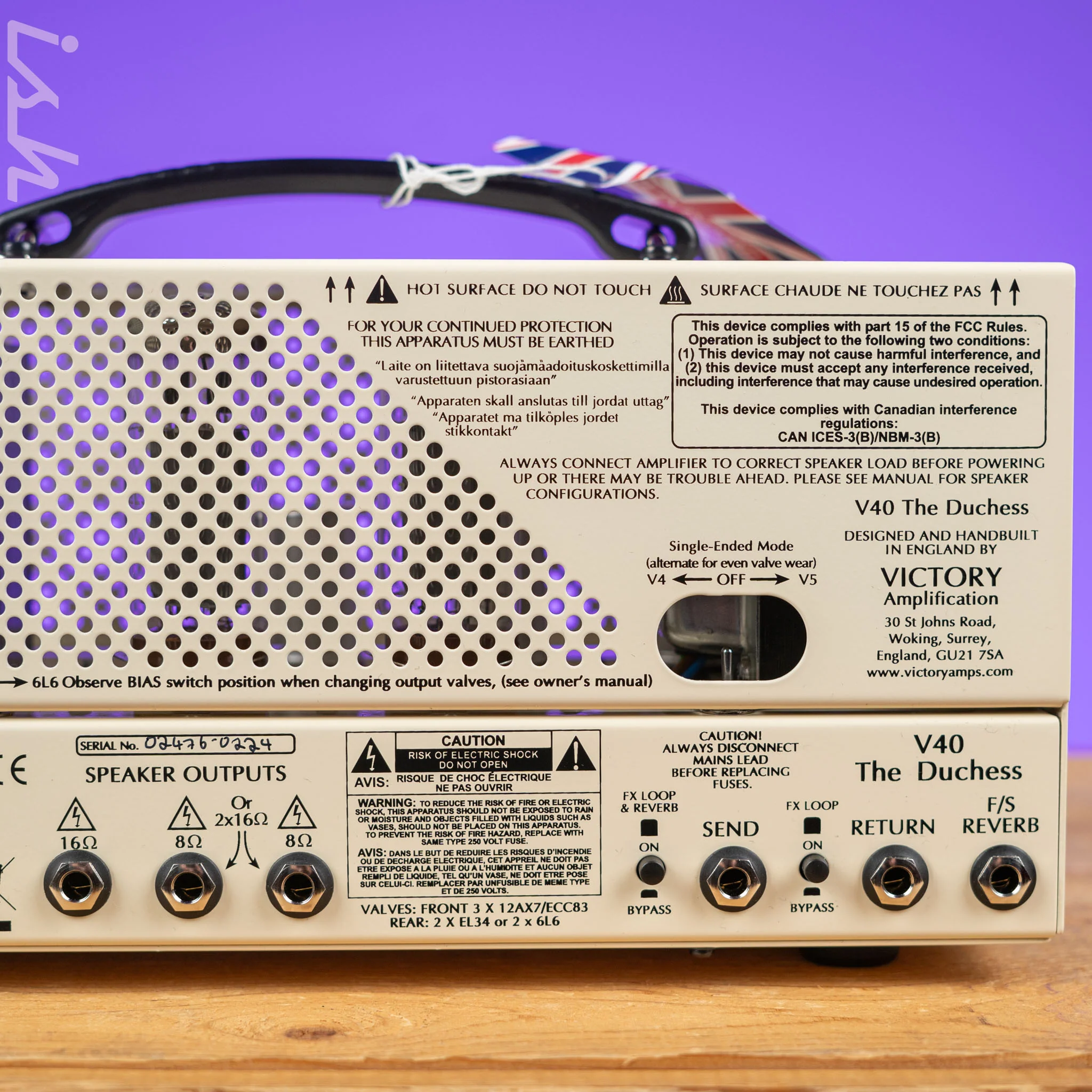 Victory V40 The Duchess 40-Watt Guitar Amplifier Head - Image 6