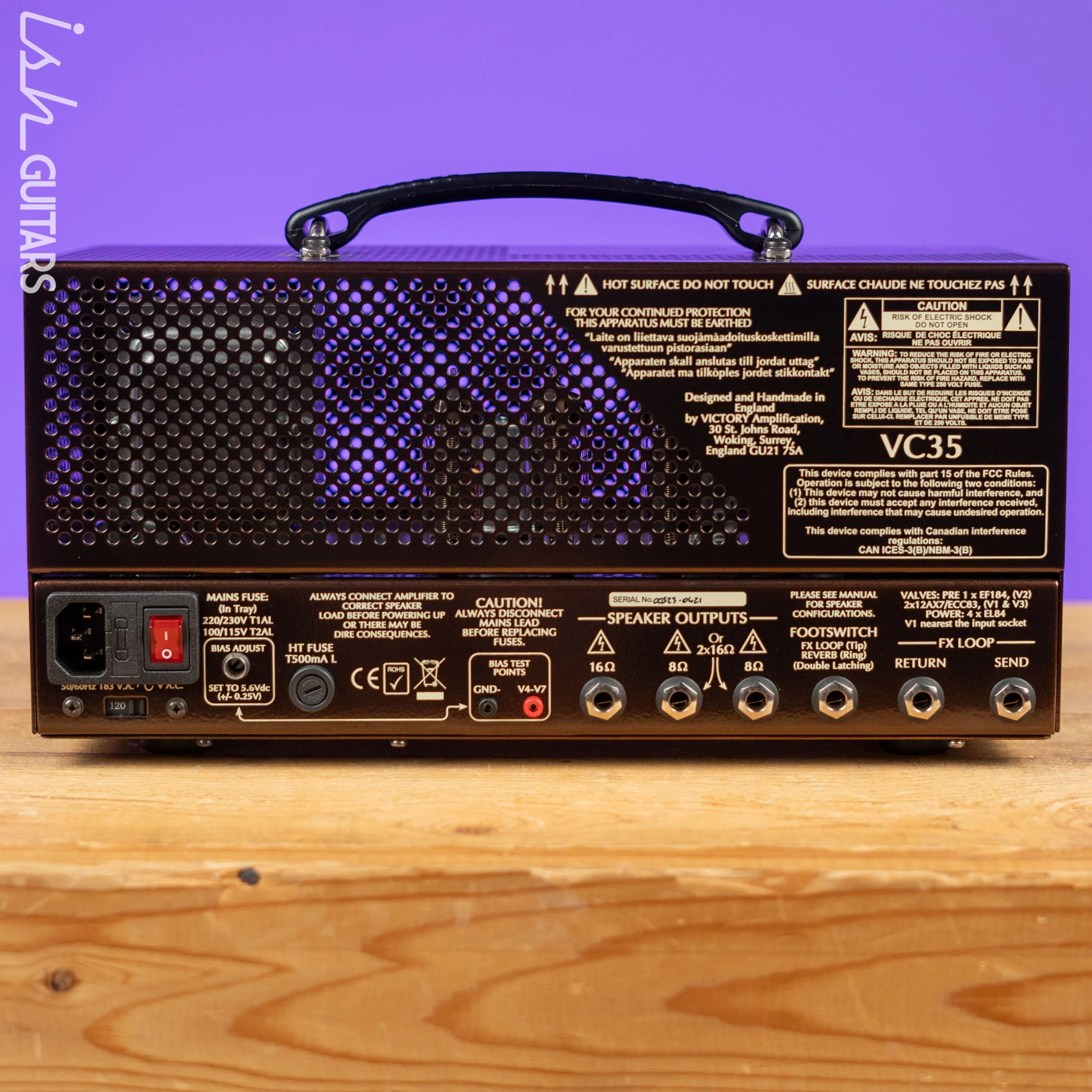 Victory VC35 "The Copper" Guitar Amplifier Head w/ V112-VB Gold 1x12 Cabinet - Image 5