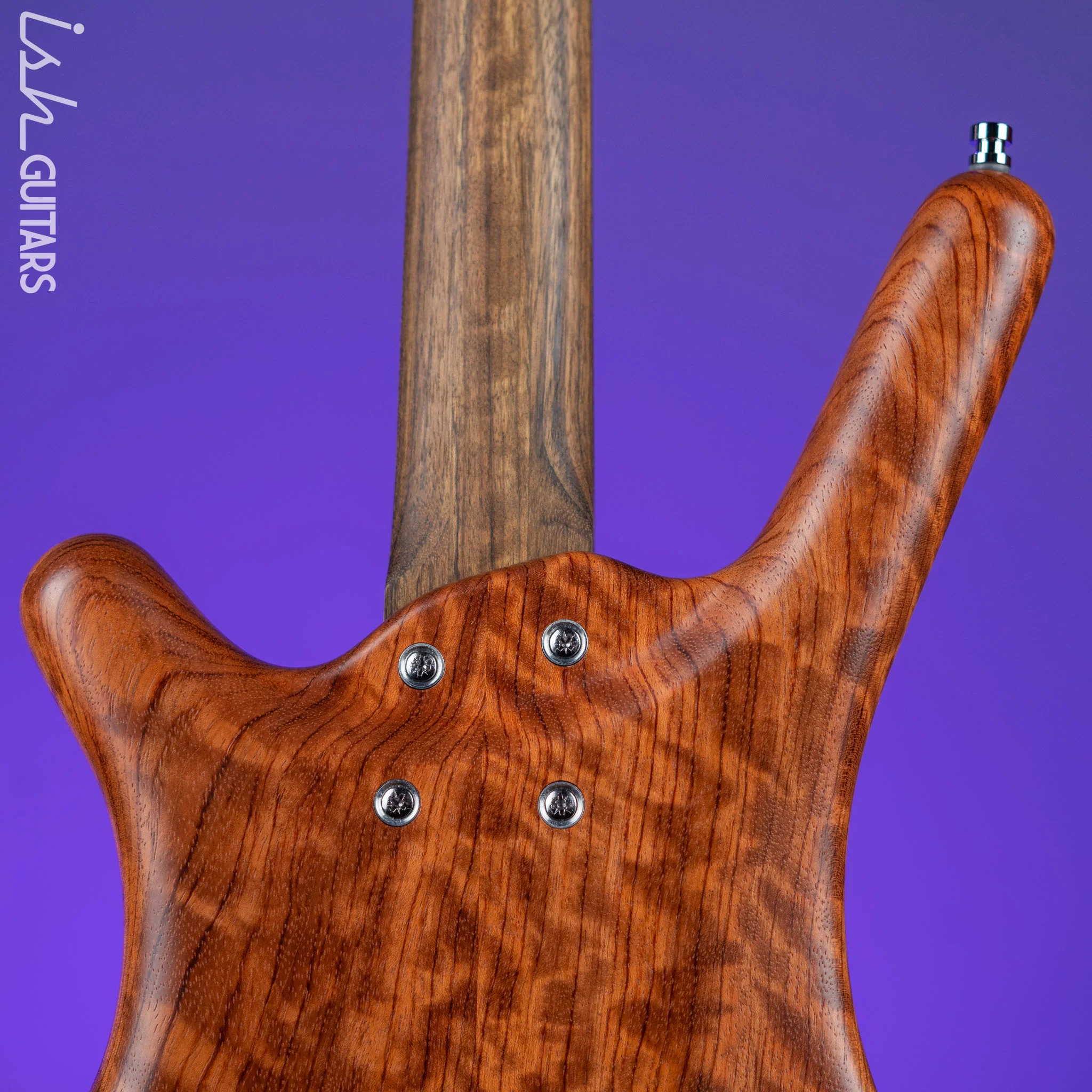 Warwick Teambuilt Pro Series Corvette 4-String Natural Bubinga Transparent Satin - Image 8
