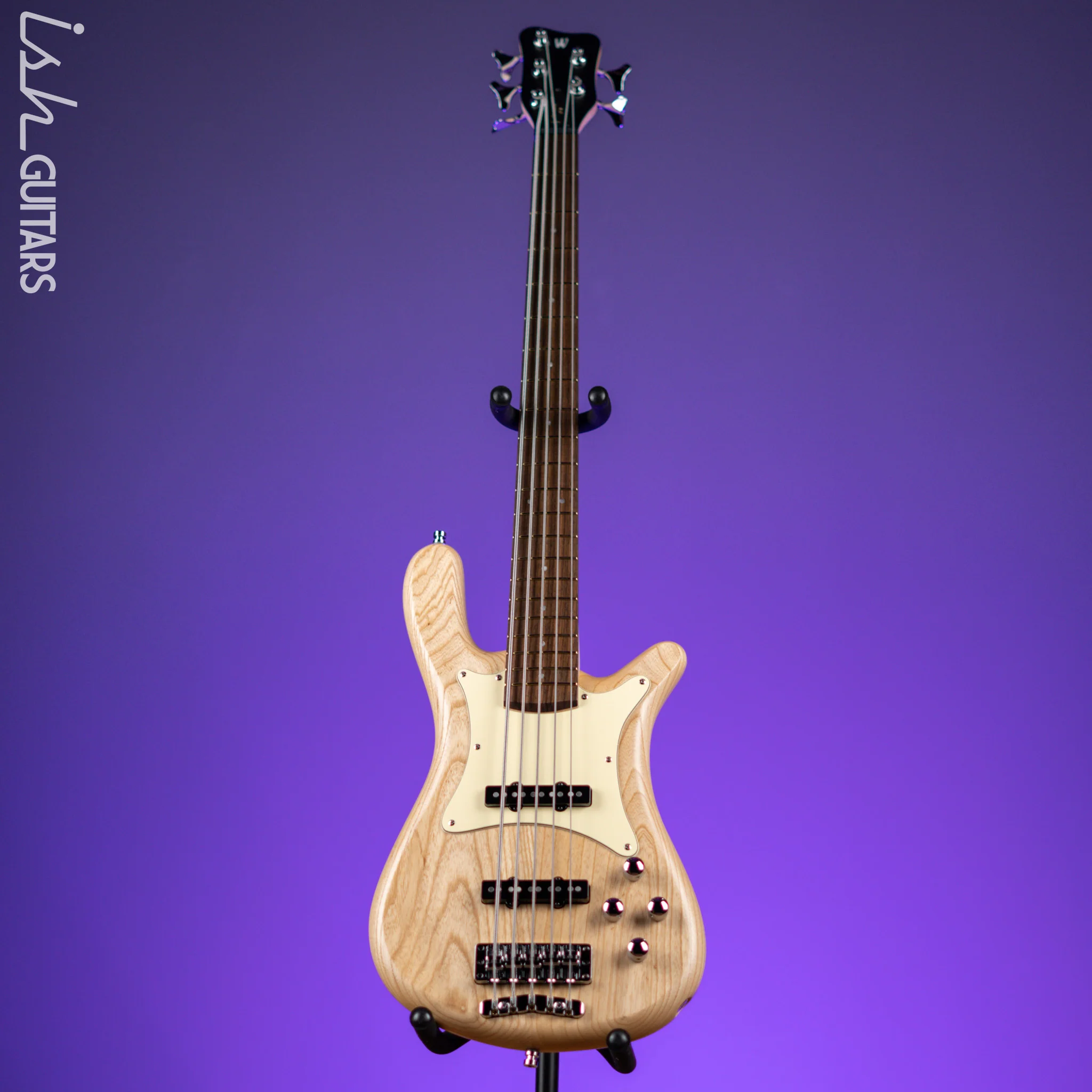 Warwick Teambuilt Pro Series Streamer CV 5-String Natural Transparent Satin - Image 2