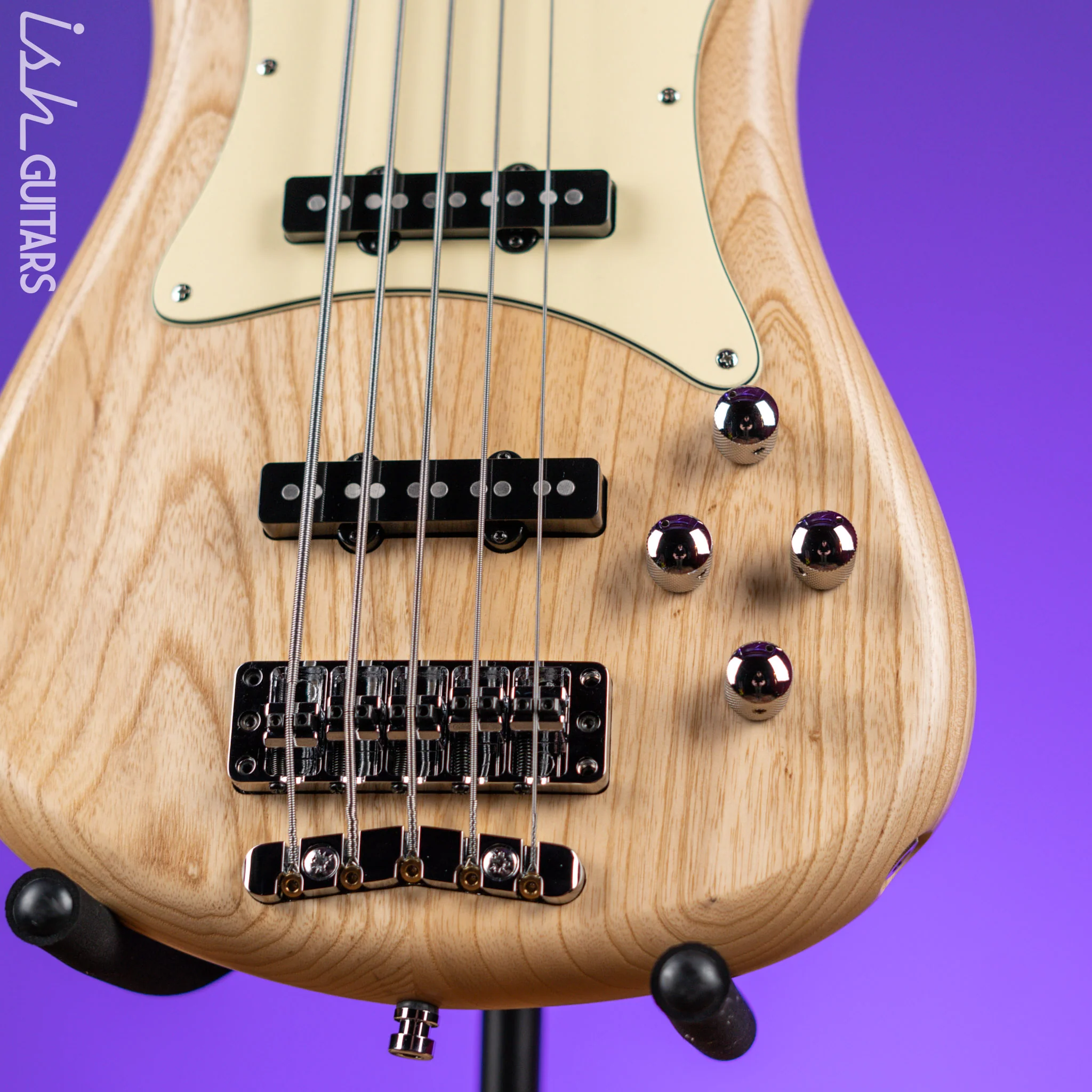 Warwick Teambuilt Pro Series Streamer CV 5-String Natural Transparent Satin - Image 4