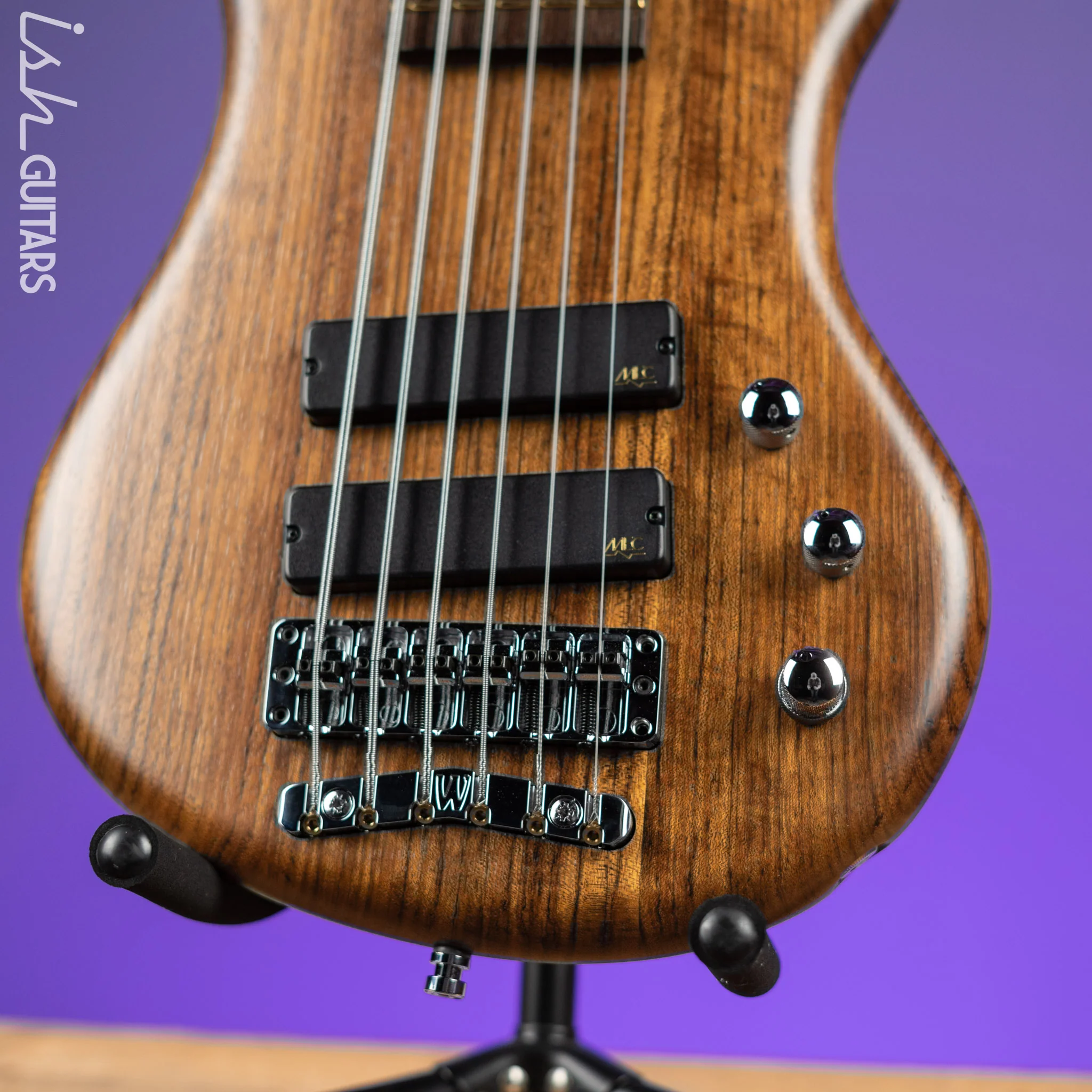 Warwick Teambuilt Pro Series Thumb 6-String Bass Natural Satin Ovangkol - Image 4