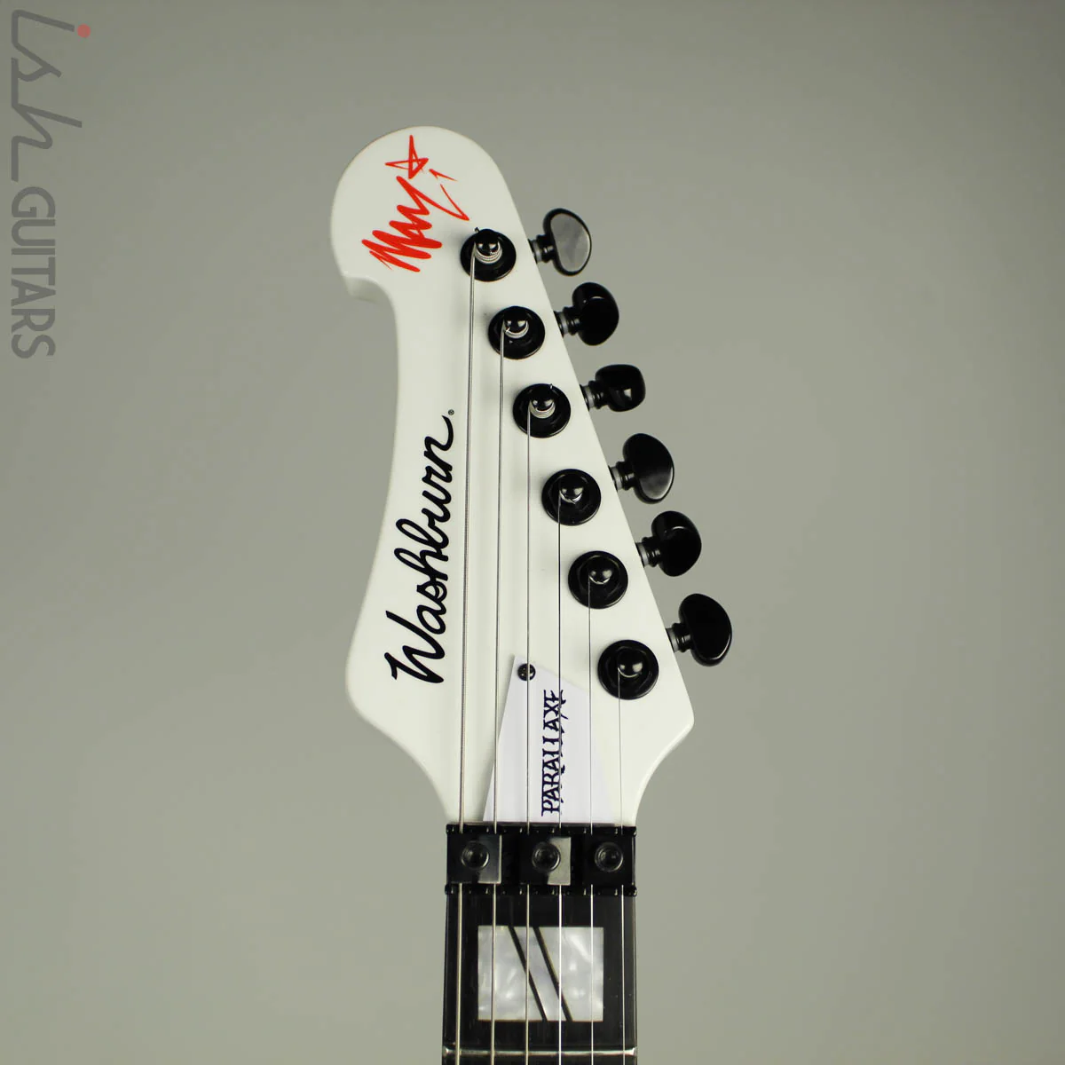 2016 Washburn Parallaxe Priestess Z20FR Marzi Montazeri Signature Electric Guitar Gloss White - Image 5