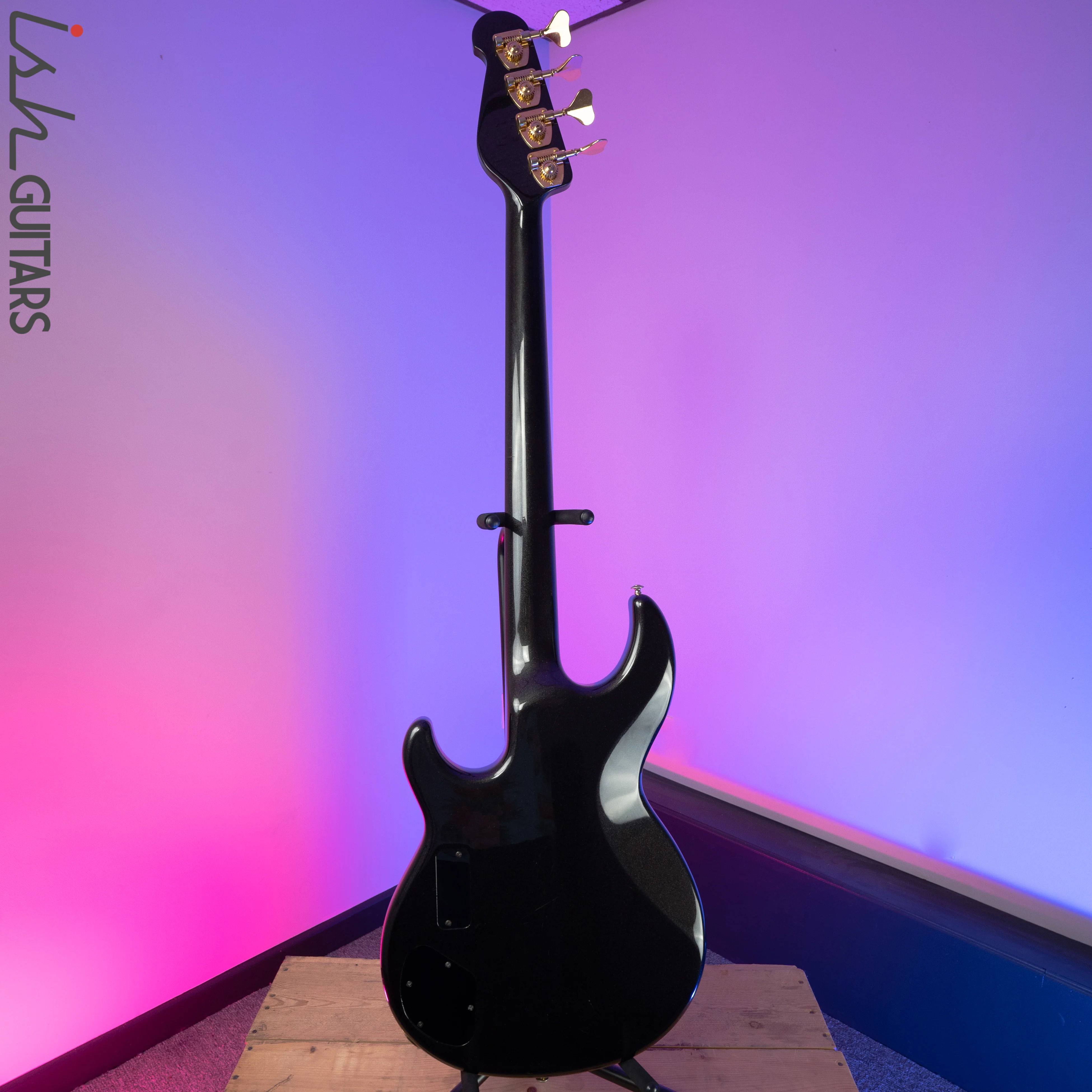 1990's Yamaha BB3000AF 4 String Fretless Metallic Black - Image 6