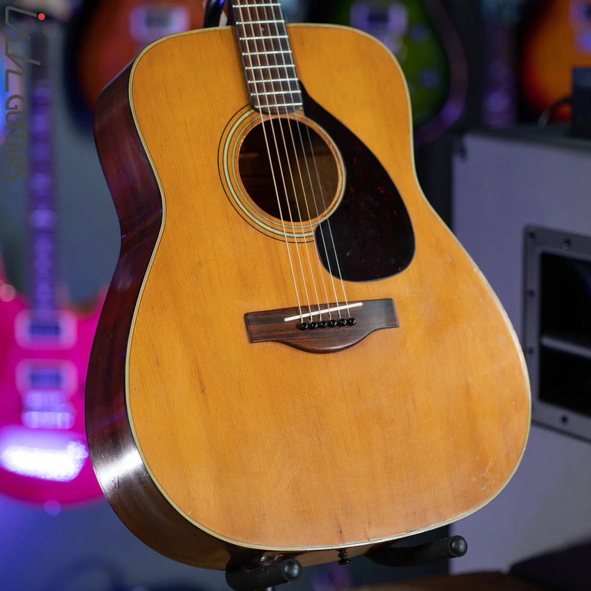 Yamaha FG-180 Jumbo Dreadnought Acoustic Guitar Natural - Image 5