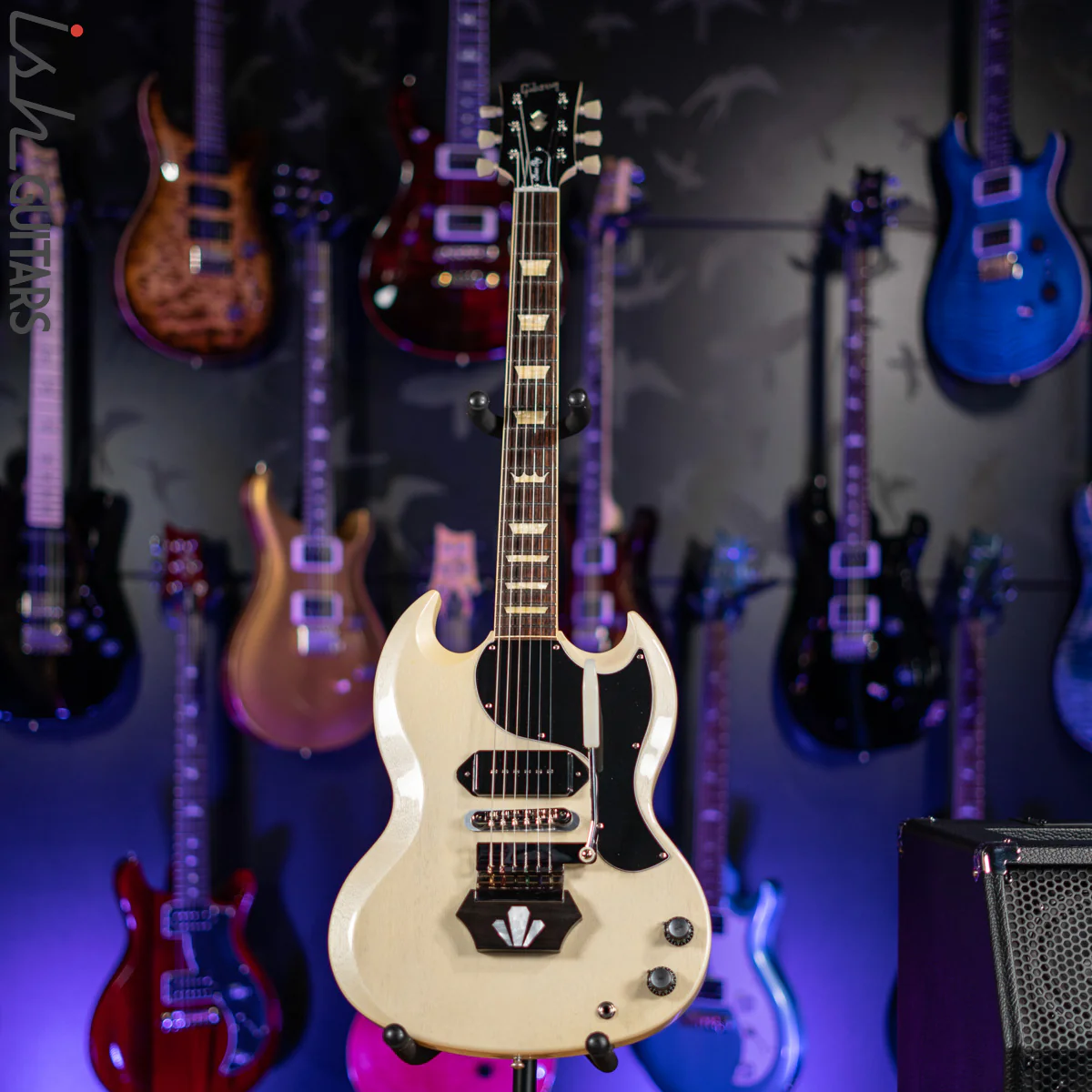Gibson Custom Shop '62 Reissue SG Junior Brian Ray White Fox - Image 2