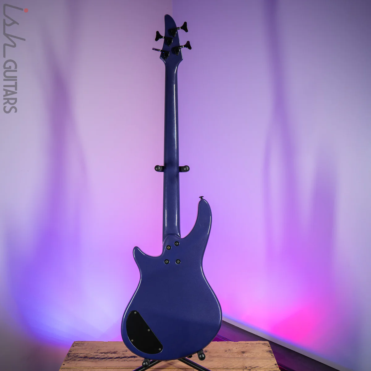 LTD H-4 Metallic Purple 4 String Bass Guitar - Image 10