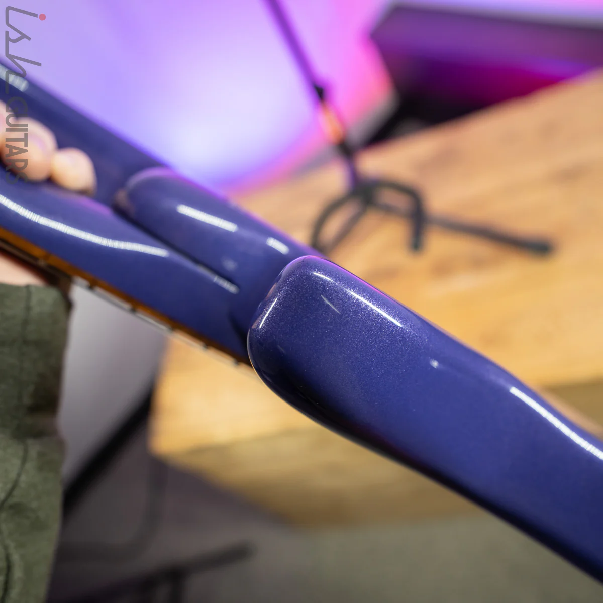 LTD H-4 Metallic Purple 4 String Bass Guitar - Image 9