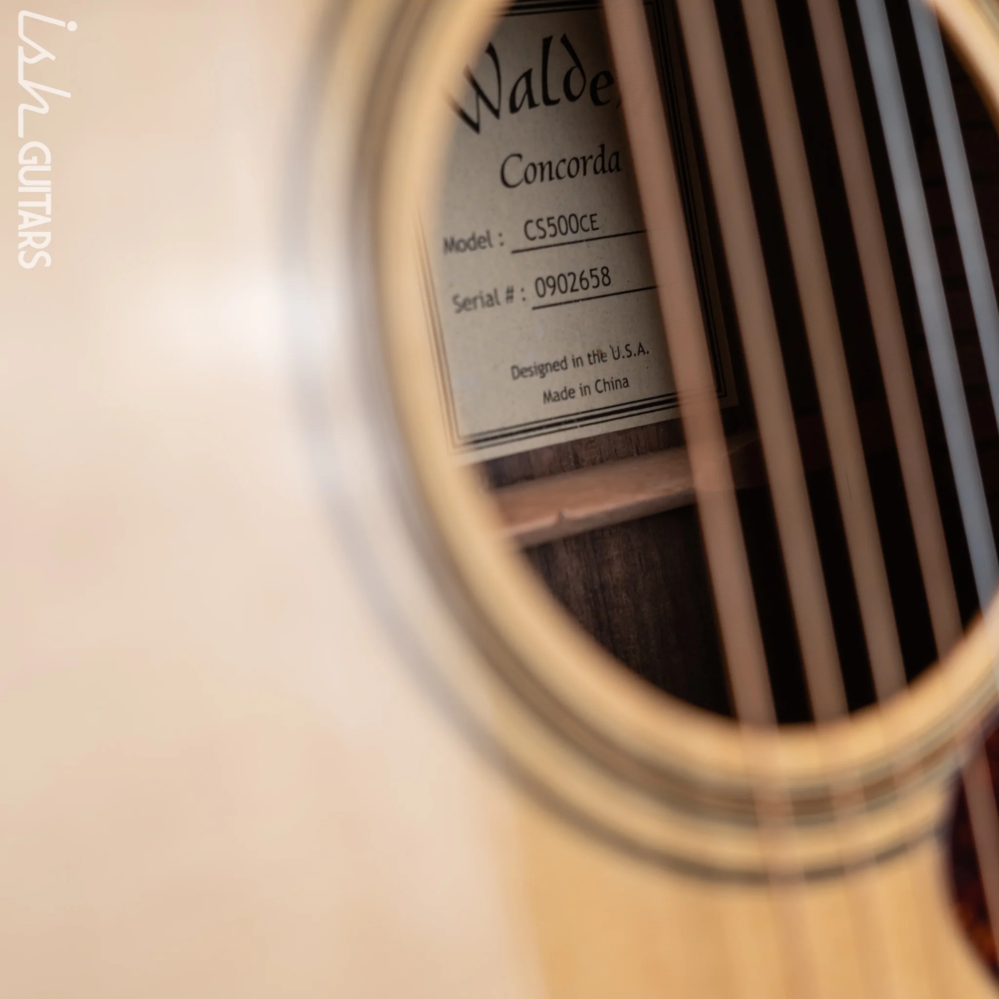 Walden Concorda CS500CE Acoustic-Electric Guitar Natural - Image 14